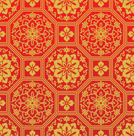 Chinese red patterns or motif