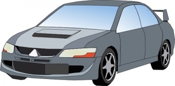 Icon Car Transportation Evolution Vehicles Mitsubishi Auto Trademark Motors Lancer Evo