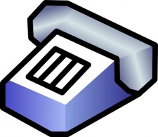Phone Icon Simple Symbol Telephone Communication 3d