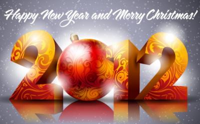 2012 New Year Numbers Vector