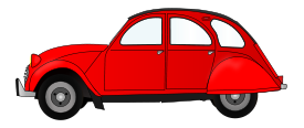 2CV red car