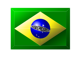 3D Brazilian Flag