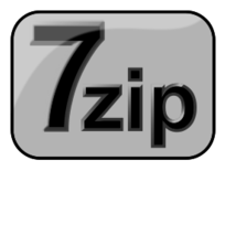 7zip Glossy Extrude Gray
