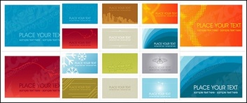 A number of card template vector 2
