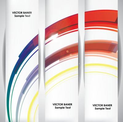 Abstract Horizontal Banners