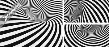 Abstract Spiral Striped Backgrounds