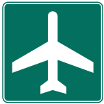 Airport Road Vector Sign