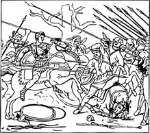 Alexander Defeats The Persians clip art