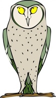 Animals Birds Bird Owl Gufo Civetta Standing Staring