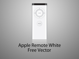 Apple Remote White Version (old) Vector