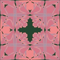Art Nouveau Tile Pattern clip art