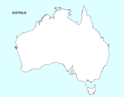 Australia Map Vector