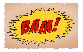 BAM comic book sound effect