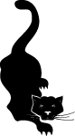 Black Cat Vector Clip Art 1