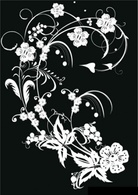 Black & White Flower Decoration