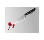 Bloody Knife Vector Image
