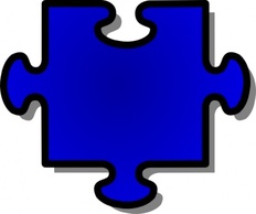 Blue Shapes Shape Jigsaw