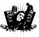 Bob Marley Tribute Vector Illustration