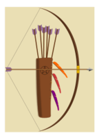 Bow, Arrow And Quiver