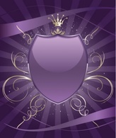 Brightly party shield emblem