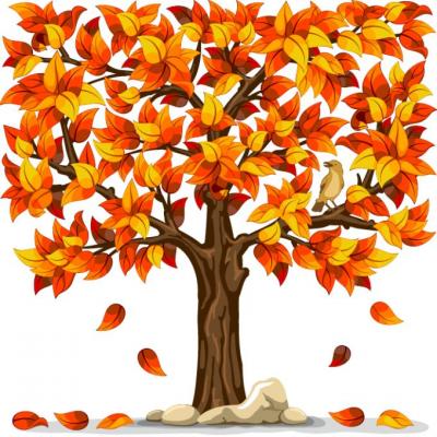 Brown Autumn Tree