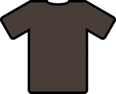 Brown T Shirt clip art