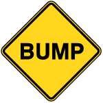 Bump Road Vector Sign
