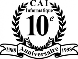 CAI 10e anniversaire logo in vector format .ai (illustrator) and .eps for free download