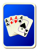Card backs: cards blue