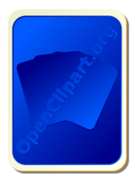 Card backs: silhouette blue