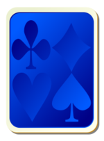 Card backs: suits blue
