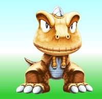 Cartoon small dinosaur
