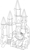 Castle Outline clip art