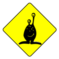 Caution alien