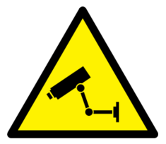 Caution CCTV