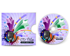 CD cover presentation template
