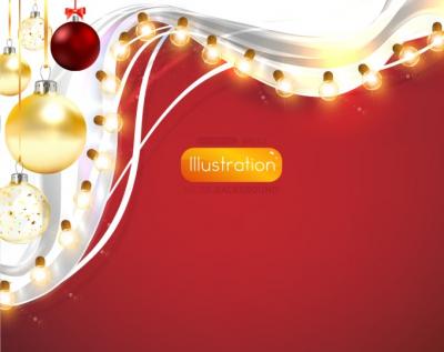 Christmas Background With Lights