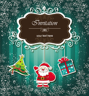 Christmas Invitations Vector Design
