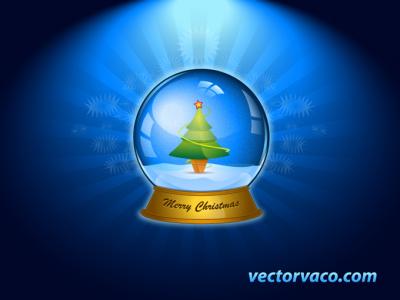 Christmas Snowball Vector