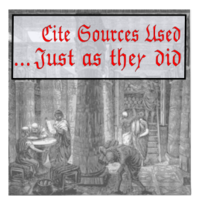 Cite Sources Used ...Just as they did