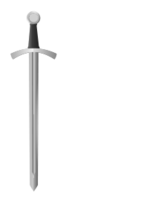 Classic medieval sword