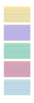 Colored index cards