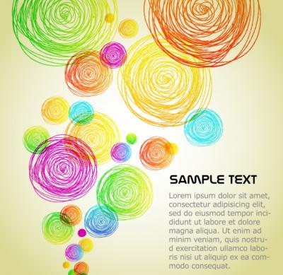 Colourful Circles Background