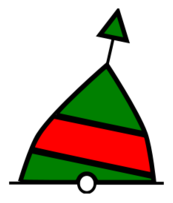 Conical Buoy Green Red Green