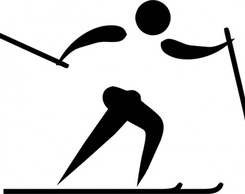 Country Cross Sports Pictogram Skiing Olympic