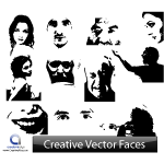 Creative Vector Face Illustrations