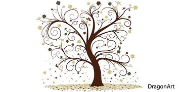 Curly Tree Vector Illustration