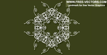 Design elements - Decorative free vector on the green background