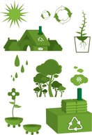Ecology - green earth vector, save planet earth vector