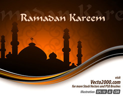 Elegant Illustration Concept for Ramadan Kareem Template